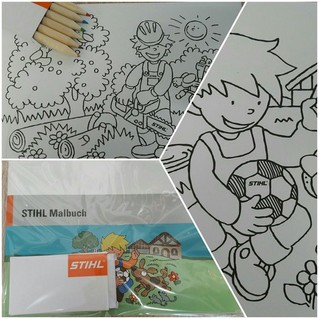 Kolorowanka z kredkami STIHL