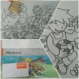 Kolorowanka z kredkami STIHL